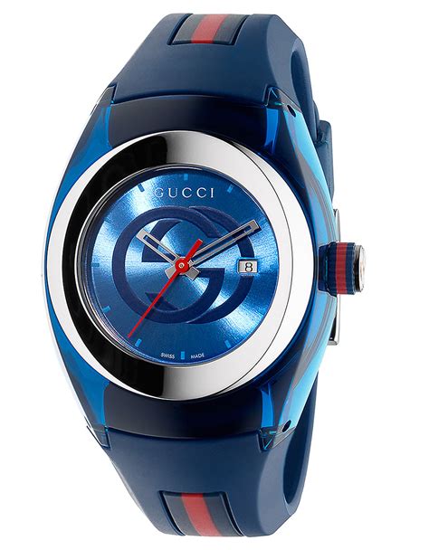 gucci sync watch blue|gucci interlocking watch.